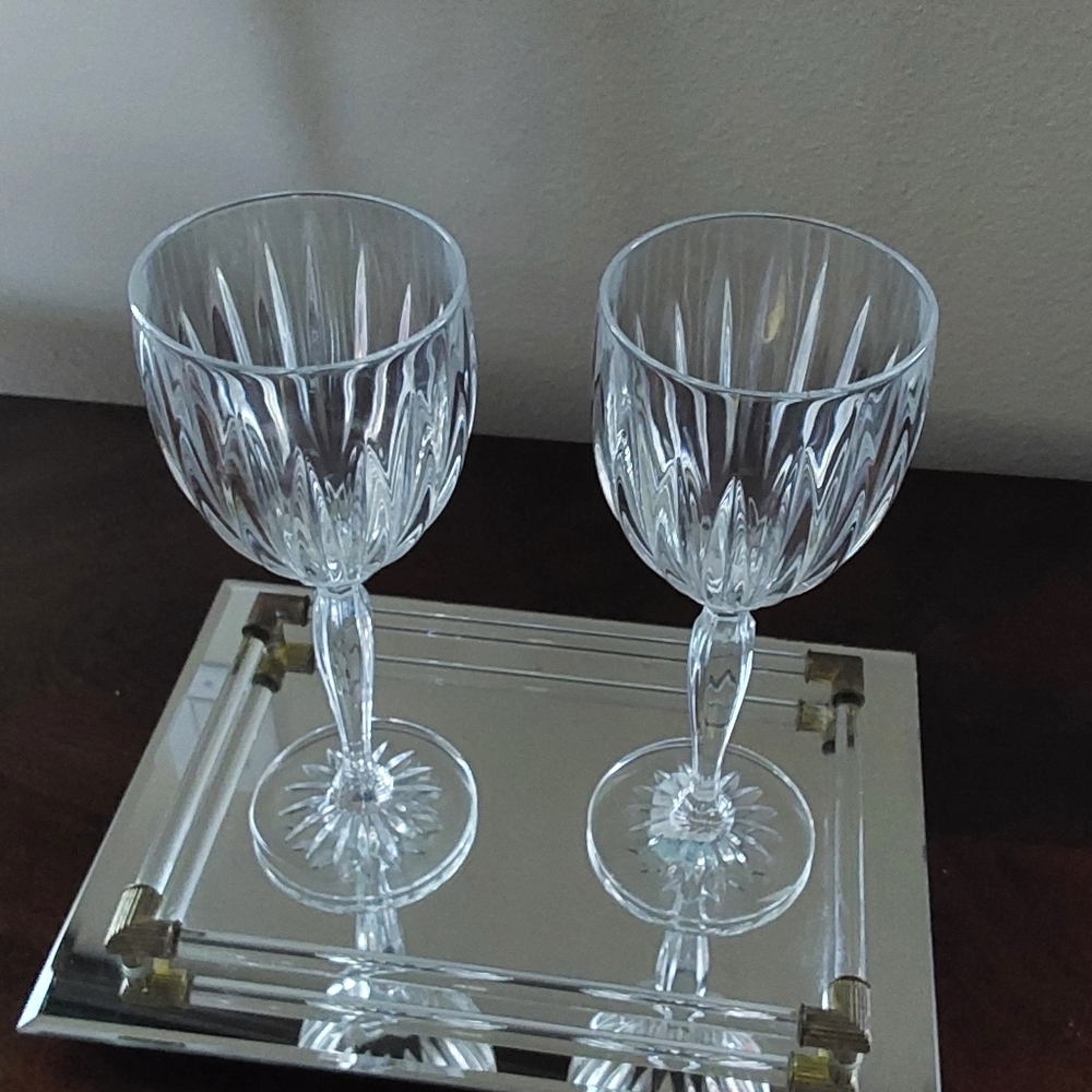 Marquis By Waterford Brookside Elegant Crystal Wine Glass Set Of 2